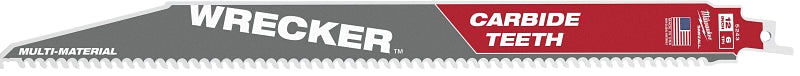 MILWAUKEE Milwaukee The WRECKER 48-00-5243 Reciprocating Saw Blade, 12 in L, 6 TPI, Carbide Cutting Edge TOOLS MILWAUKEE