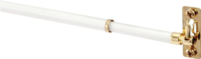 KENNEY Kenney KN641/1 Sash Rod, 5/16 in Dia, 21 to 38 in L, Metal, White PAINT KENNEY