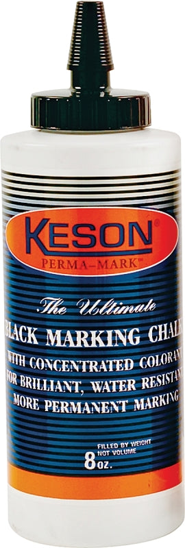 KESON LLC Keson PROCHALK Series PM8BLACK Marking Chalk Refill, Black, Permanent