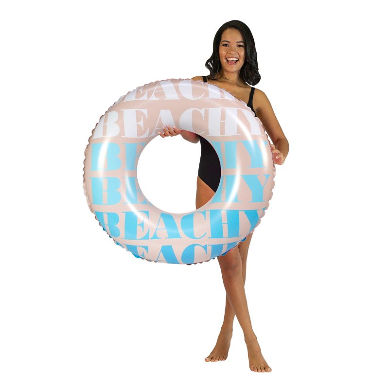 BROOKE & DYLAN LLC PoolCandy Good Vibes Series PC2036GV1 Pool Tube, Inflatable Profile, PVC, Light Blue APPLIANCES & ELECTRONICS BROOKE & DYLAN LLC