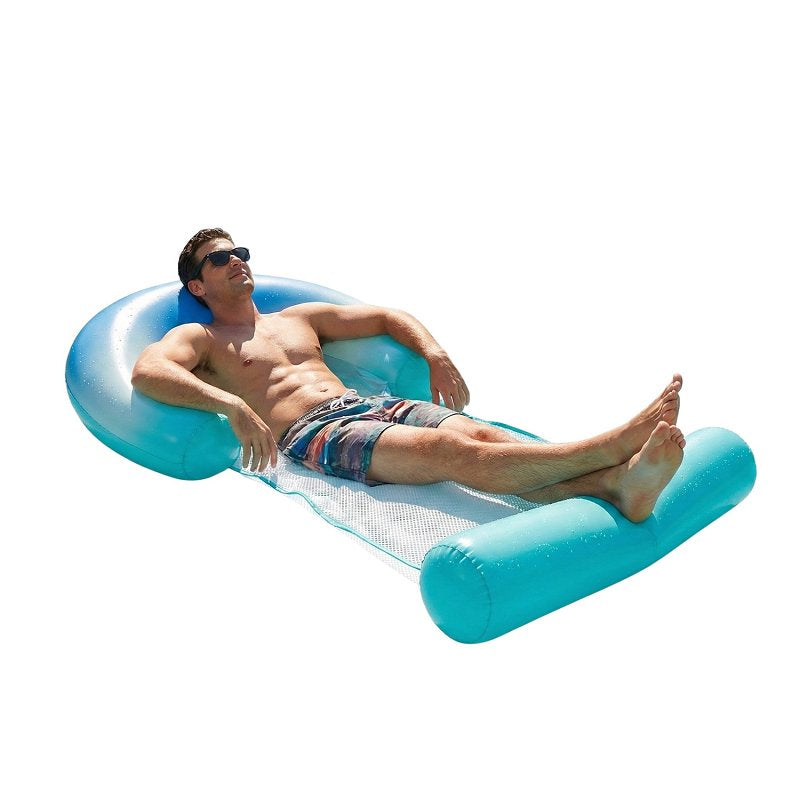 BROOKE & DYLAN LLC PoolCandy PC1670OM1 Deluxe Mesh Sun Chair, Blue Ombre