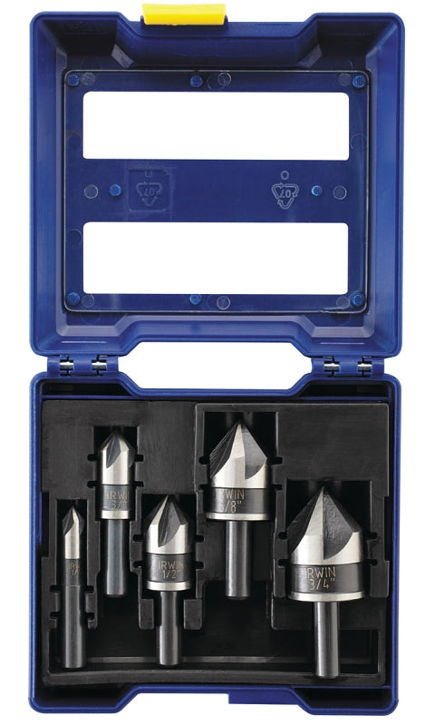 IRWIN Irwin 1877793 Countersink Drill Bit, Specifications: 1/4 in Shank, Black Oxide, Includes: 1/4 in, 3/8 in Countersink