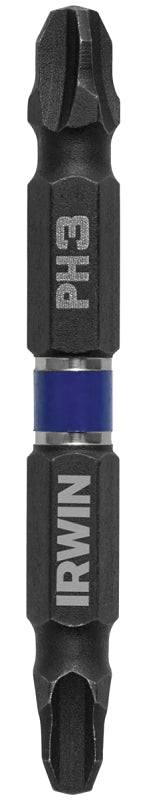 IRWIN Irwin 1870984 Power Bit, #3 Drive, Phillips Drive, 1/4 in Shank, Hex Shank, 2-3/8 in L, High-Grade Steel TOOLS IRWIN