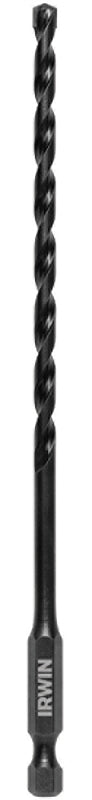 IRWIN Irwin 1870546 Impact Drill Bit, 3/16 in Dia, 6 in OAL, 1-Flute, 1/4 in Dia Shank, Hex Shank
