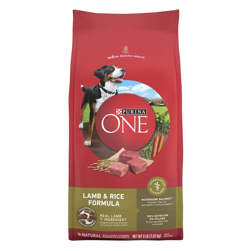 PURINA ONE Purina SmartBlend 57312 Dog Food, Dry, Lamb, Rice Flavor, 8 lb PET & WILDLIFE SUPPLIES PURINA ONE