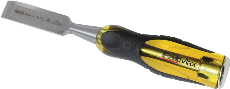 STANLEY TOOLS STANLEY Fatmax Thru-Tang 16-978 Chisel, 1 in Tip, 9 in OAL, Chrome Carbon Alloy Steel Blade, Ergonomic Handle
