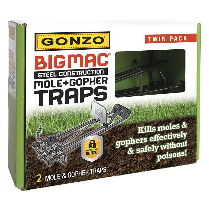 MPM PAN PACIFIC, INC Gonzo 5000 Mole and Gopher Trap, 5-1/2 in L LAWN & GARDEN MPM PAN PACIFIC, INC