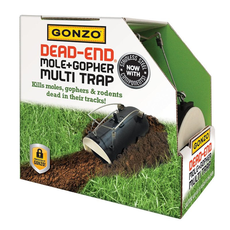 MPM PAN PACIFIC, INC Gonzo DEAD-END 5001 Mole and Gopher Trap, 6-1/2 in L, 3-1/2 in W LAWN & GARDEN MPM PAN PACIFIC, INC