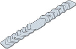 SIMPSON STRONG-TIE Simpson Strong-Tie BT BTB Brick Tie, 6-9/16 in L, 7/8 in W, Steel, Galvanized