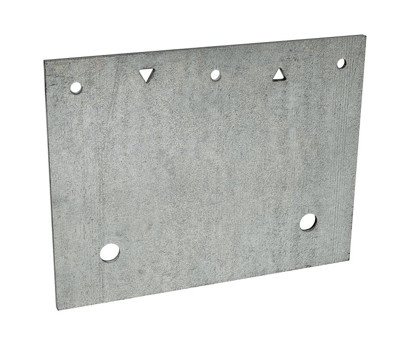 SIMPSON STRONG-TIE Simpson Strong-Tie FRFP Retrofit Foundation Plate, 7 ga Gauge, Steel, Galvanized/Zinc