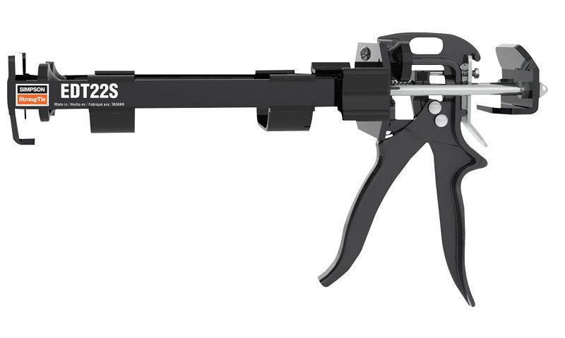 SIMPSON STRONG-TIE Simpson Strong-Tie EDT22S Manual Dispensing Gun, For: 22 oz Adhesive Cartridges, 22 oz Cartridge, Single Cartridge, 1/PK PAINT SIMPSON STRONG-TIE
