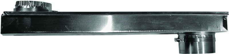 BUILDER'S BEST Builder's Best Zero Periscope 110172 Adjustable Dryer Vent Duct with Baffle, 6-1/4 in W, 23-1/2 in H, 26, Aluminum PLUMBING, HEATING & VENTILATION BUILDER'S BEST