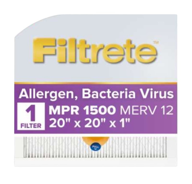 FILTRETE Filtrete S-2002-4 Air Filter, 20 in L, 20 in W, 12 MERV, 1500 MPR APPLIANCES & ELECTRONICS FILTRETE