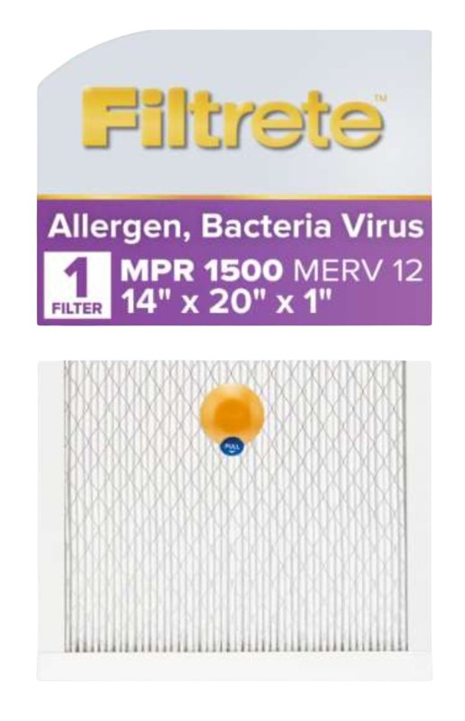 FILTRETE Filtrete S-2005-4 Air Filter, 20 in L, 14 in W, 12 MERV, 1500 MPR APPLIANCES & ELECTRONICS FILTRETE