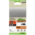 GATOR Gator 7086 Portable Sander Belt, 3 in W, 18 in L, 120 Grit, Ceramic Abrasive TOOLS GATOR