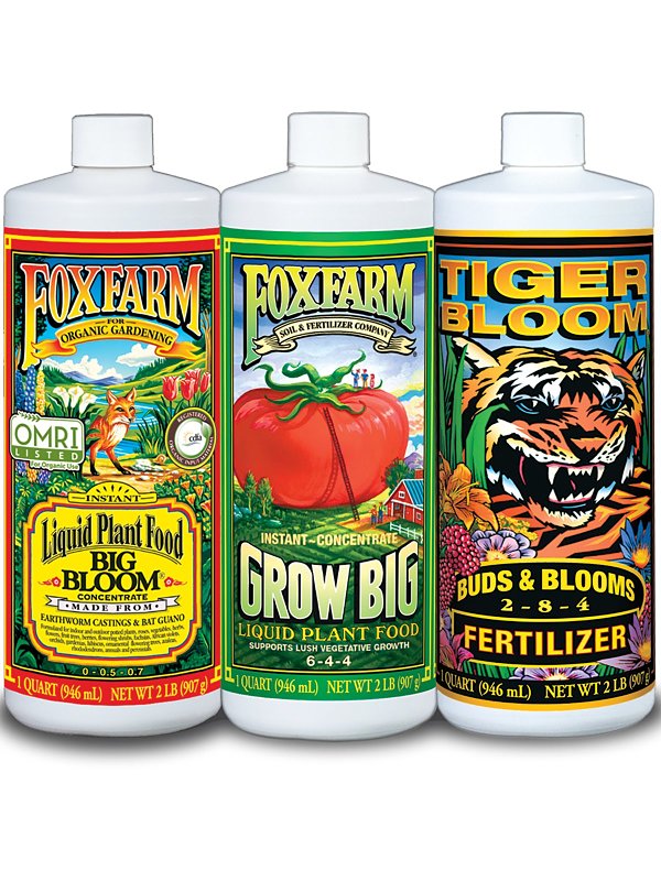 FOX FARM Foxfarm 791000 Plant Food, 1 qt, Liquid, 0-0.5-0.7, 6-4-4, 2-8-4 N-P-K Ratio