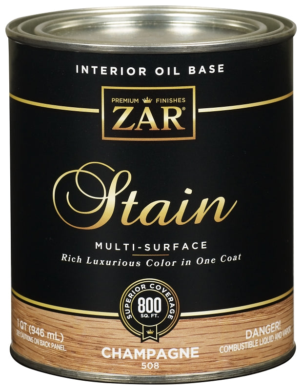 ZAR ZAR 50812 Wood Stain, Champagne, Liquid, 1 qt