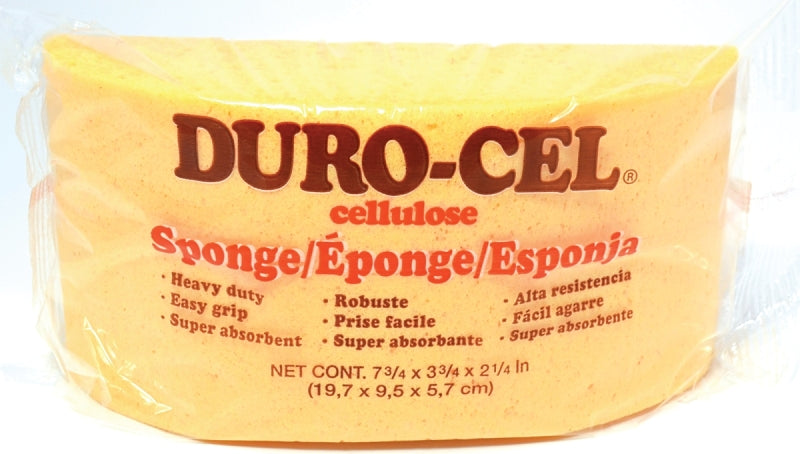 DURO-CEL Duro-Cel 03085 Turtleback Sponge, 7-3/4 in L, 3-3/4 in W, 2-1/8 in Thick, Cellulose
