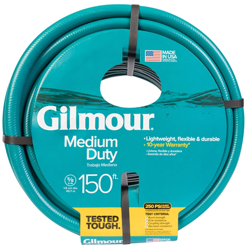 GILMOUR MFG Gilmour Mfg 816051-1010 Medium-Duty Garden Hose, 150 ft L, Vinyl, Green