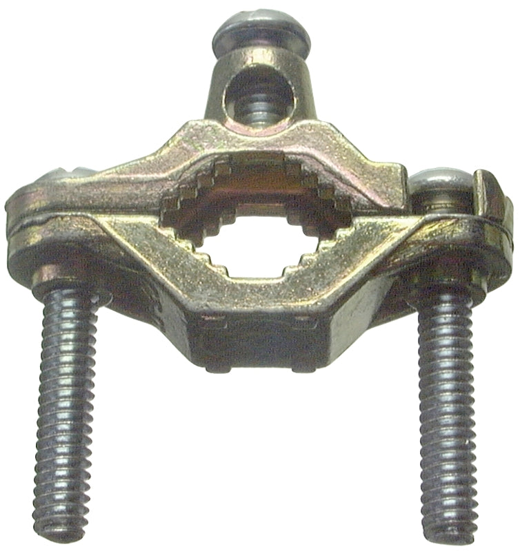 HALEX Halex 36110 Ground Clamp, Clamping Range: 1/2 to 1 in, 8 to 4 AWG Wire, Bronze, 1/BAG