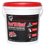 DAP DAP 12143 Lightweight Spackling, Latex, Oil Base, White, 1 gal Tub PAINT DAP