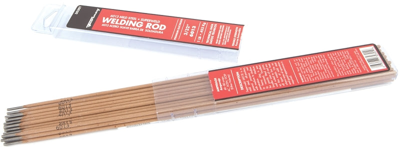 FORNEY Forney 30301 Stick Electrode, 83000 psi Tensile Strength, Applicable Materials: Mild Steel, 3/32 in Dia, 14 in L