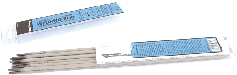 FORNEY Forney 30801 Stick Electrode, 84000 psi Tensile Strength, Applicable Materials: Mild Steel, 1/8 in Dia, 14 in L TOOLS FORNEY