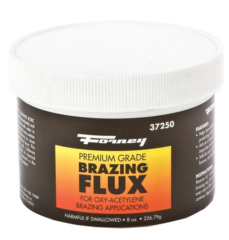 FORNEY Forney 37250 Brazing Flux, 0.5 lb Re-Sealable Tube, Powder