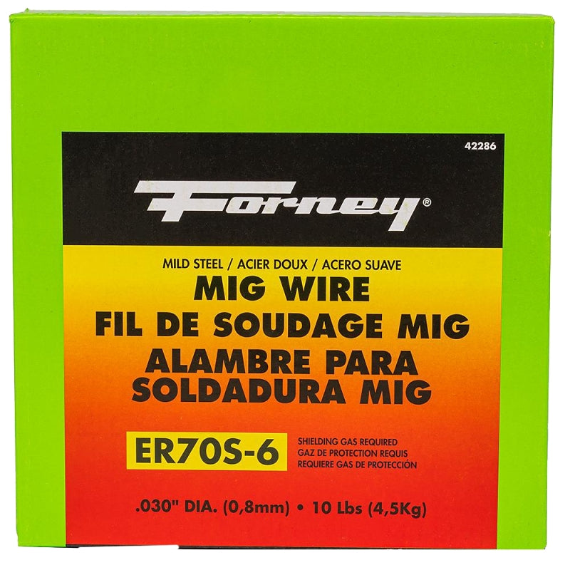FORNEY Forney 42286 MIG Welding Wire, 0.03 in Dia, Mild Steel, 70,000 psi Tensile Strength