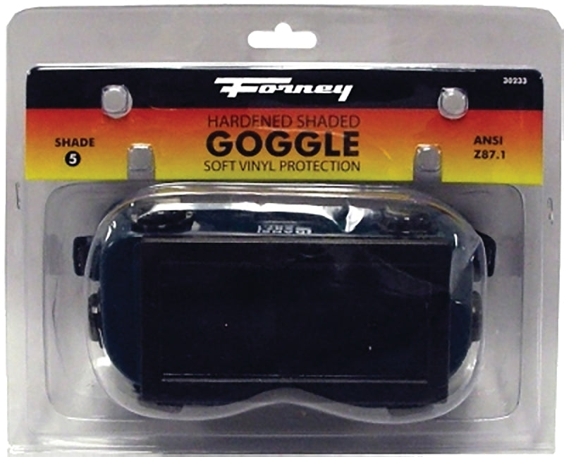 FORNEY Forney 55301 Welding Goggles, 4-1/4 in L x 2 in W Lens, Glass Lens, Clear Lens, Plastic Frame, #5 Lens CLOTHING, FOOTWEAR & SAFETY GEAR FORNEY