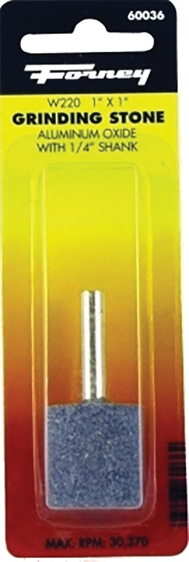 FORNEY Forney 60036 Grinding Point, 1 x 1 in Dia, 1/4 in Arbor/Shank, 60 Grit, Coarse, Aluminum Oxide Abrasive TOOLS FORNEY