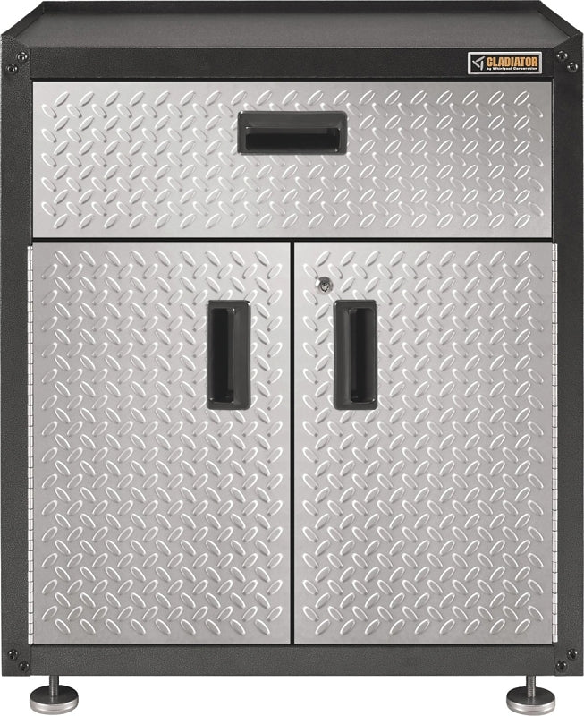 GLADIATOR Gladiator GAGB28KDYG Modular Gear Box, 300 lb, 1-Drawer, Steel, Silver Tread