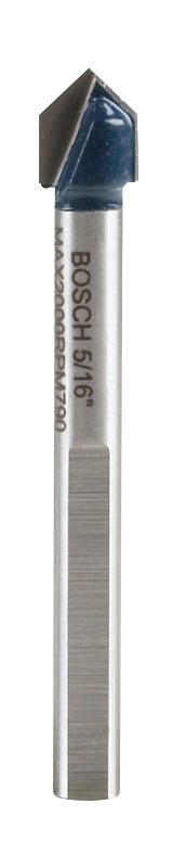 BOSCH Bosch GT400 Drill Bit, 5/16 in Dia, 2-1/4 in OAL, 5/16 in Dia Shank, Flat Shank