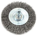 FORNEY Forney 72733 Wire Wheel Brush, 2-1/2 in Dia, 0.012 in Dia Bristle