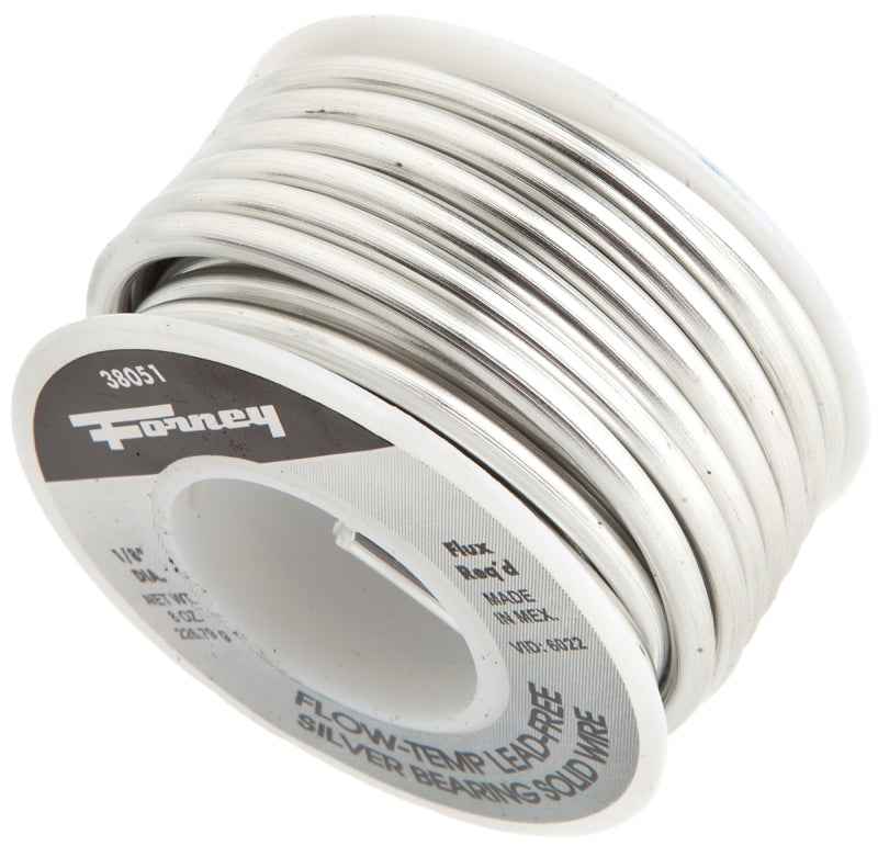 FORNEY Forney 38051 Solder, 8 oz, Solid, Gray, 430 deg F Melting Point