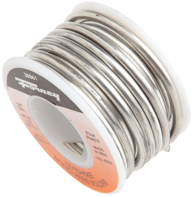 FORNEY Forney 38061 Solder, 8 oz, Solid, Gray, 464 deg F Melting Point TOOLS FORNEY