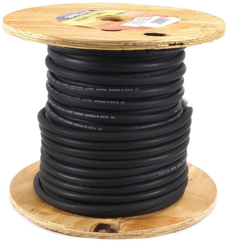 FORNEY Forney 52024 Welding Cable, 2 AWG Cable, 125 ft L, EPDM Rubber Insulation