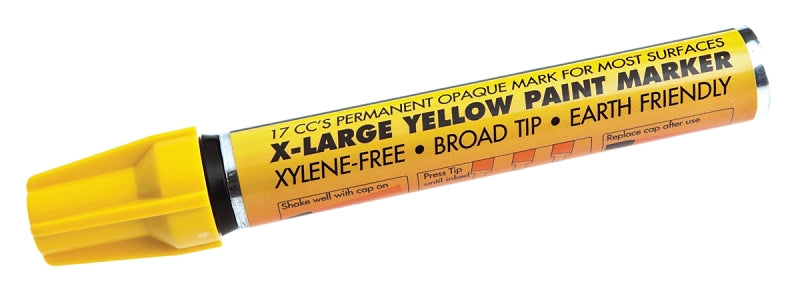 FORNEY Forney 70832 Paint Marker, XL Tip, Yellow