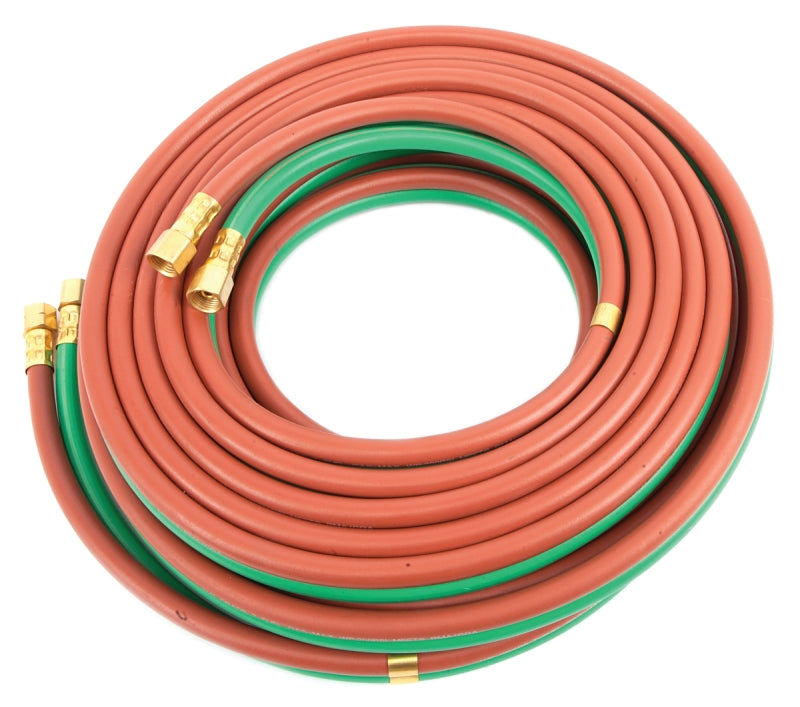 FORNEY Forney 86165 Welder Torch Hose, 1/4 in ID, 50 ft L, 9/16-18 Thread, Rubber, Green/Red TOOLS FORNEY