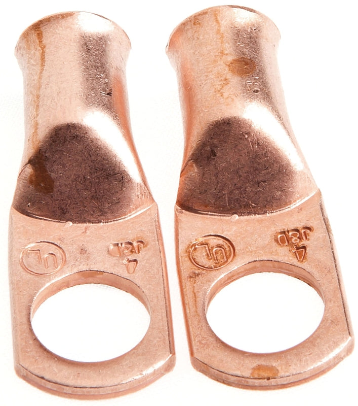 FORNEY Forney 60093 Series Cable Lug, For: #4 Cable, 3/8 in Stud, #4 Wire, Copper TOOLS FORNEY