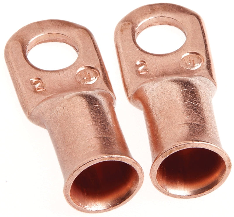 FORNEY Forney 60094 Series Cable Lug, For: #2 Cable, 5/16 in Stud, #2 Wire, Copper AUTOMOTIVE FORNEY