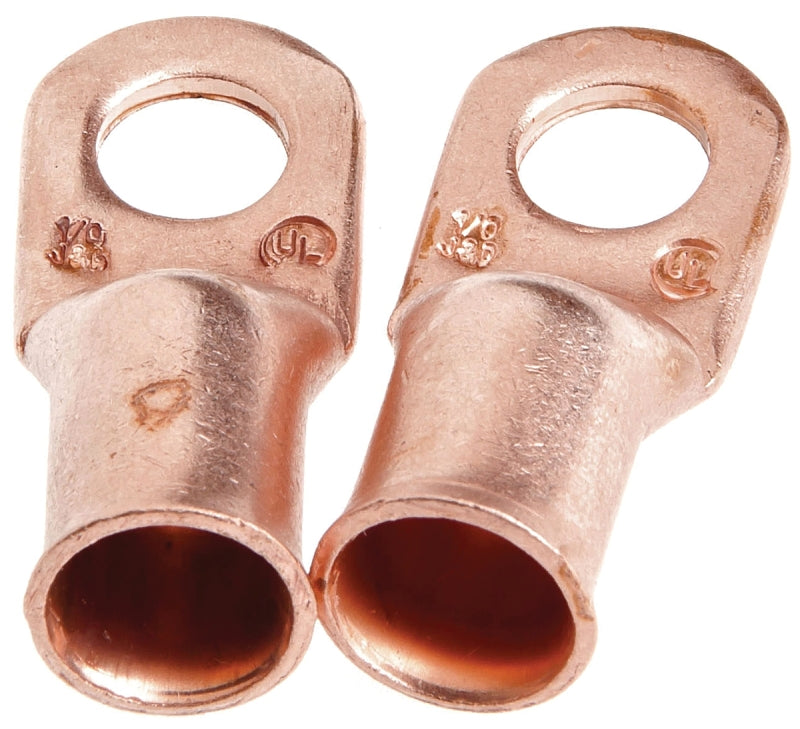 FORNEY Forney 60096 Series Cable Lug, For: #1/0 Cable, 3/8 in Stud, #1/0 Wire, Copper TOOLS FORNEY