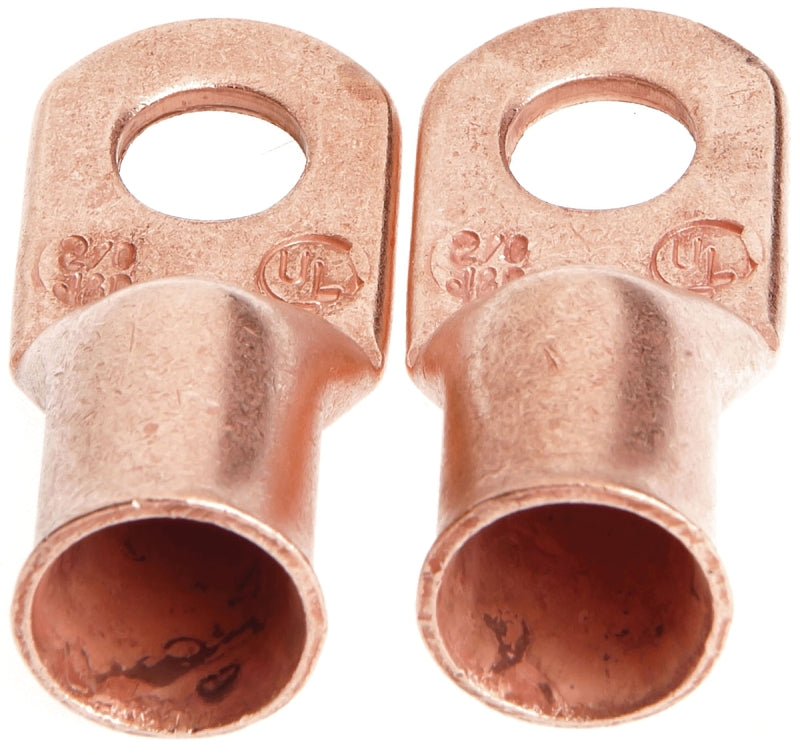 FORNEY Forney 60098 Series Cable Lug, For: #2/0 Cable, 3/8 in Stud, #2/0 Wire, Copper TOOLS FORNEY