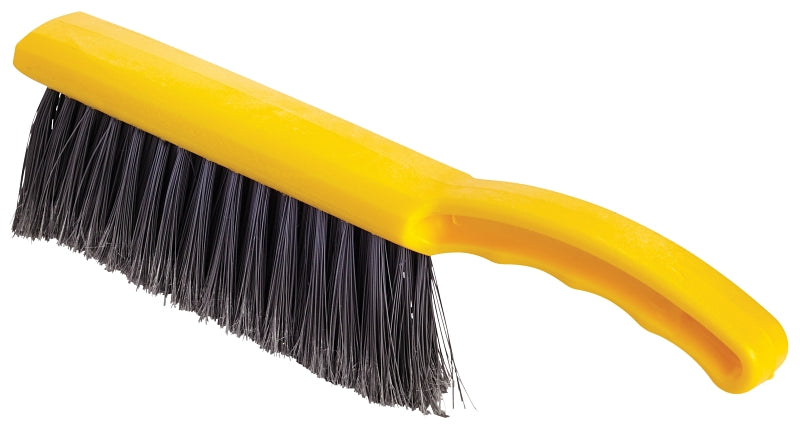 RUBBERMAID Rubbermaid FG634200SILV Counter Brush, Silver Bristle, 12-1/2 in OAL, Yellow Handle