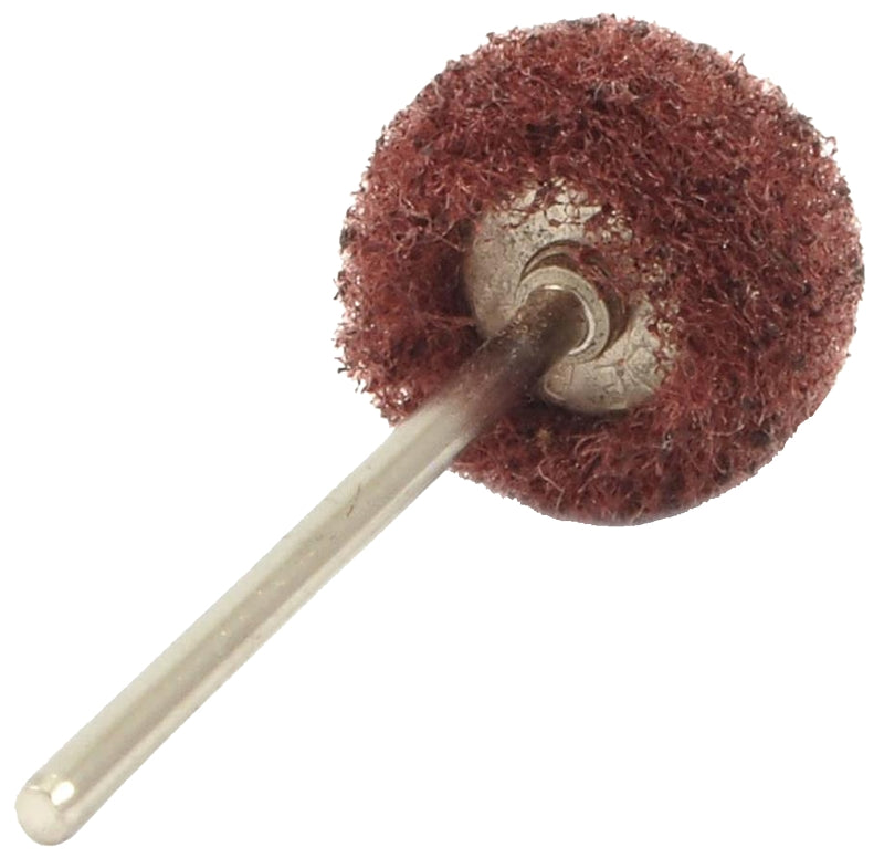 FORNEY Forney 60233 Buffing Pad with Shaft, 3/4 in Dia, Satin