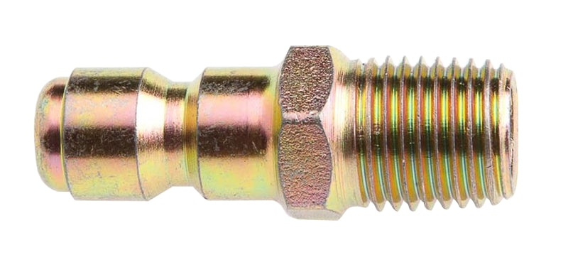 FORNEY Forney 75134 Plug, 1/4 in Connection, Quick Connect Plug x MNPT, Steel