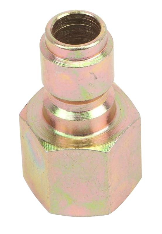 FORNEY Forney 75137 Plug, 3/8 in Connection, Quick Connect Plug x FNPT, Steel