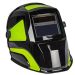 FORNEY Forney Easy Weld Velocity Series 55732 ADF Welding Helmet, 3-Point Ratchet Harness Headgear, UV/IR Lens, Black/Green