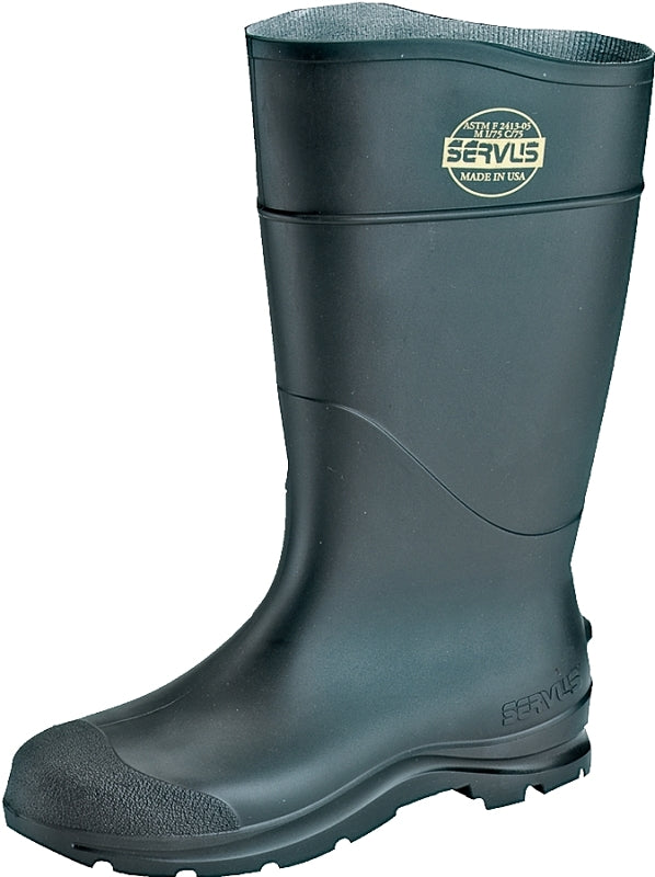 PQ FOOTWEAR LLC Servus 18821-11 Knee Boots, 11, Black, PVC Upper, Insulated: No