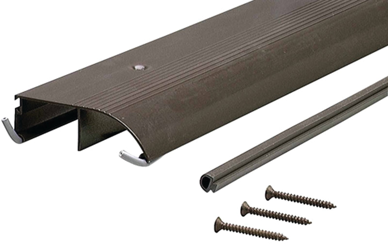 M-D M-D TH153 Series 69709 Bumper Threshold, 72 in L, 4 in W, Aluminum, Bronze
